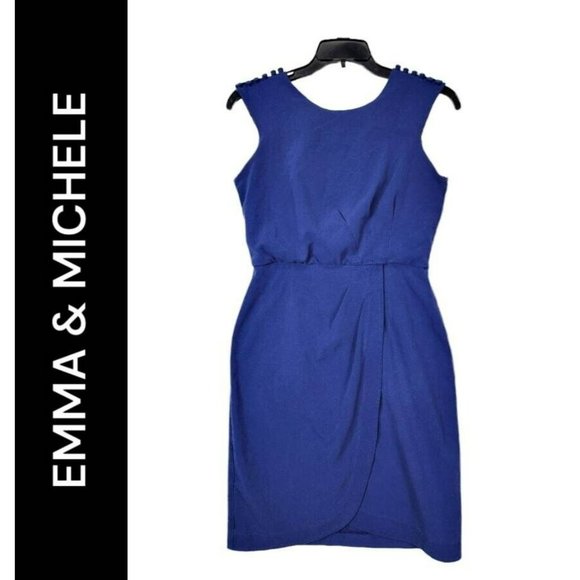 emma and michele blue dress Emma Midi Dress, in Steel Blue Luxe Satin, Size: Small | Show Me Your Mumu main image 1